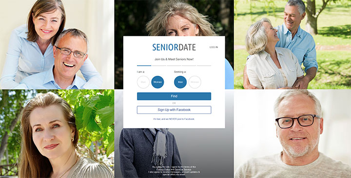 Senior Date printscreen homepage