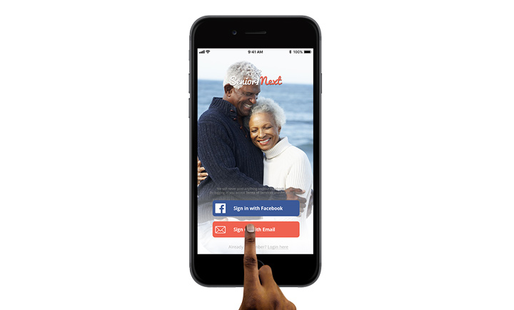 Black Senior Next smart phone app